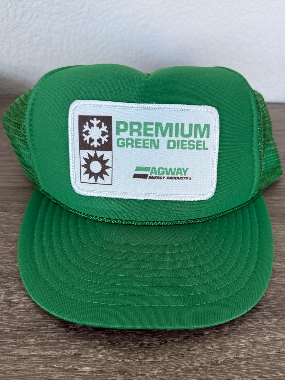 Vintage Agway Energy Products Premium Green Diesel Trucker Hat Snapback